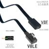 Adaptador de Plugue de Extensão Micro USB 2.0 5 Pinos Macho para Fêmea M para F 5CM-50CM Plugue Longo Plugue Plugue Ângulo Reto/Esquerdo 90°