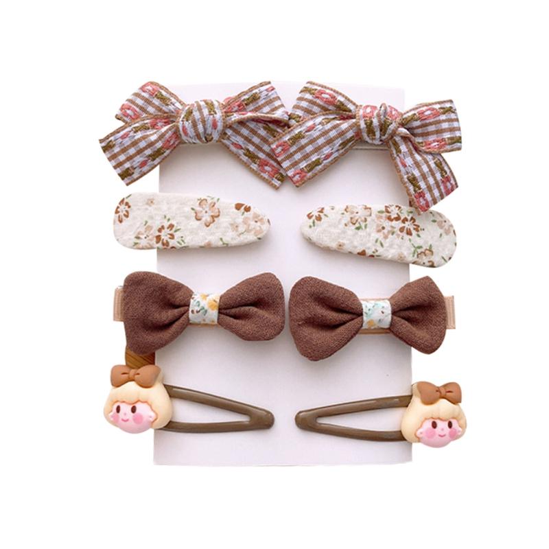 

8шт. Аксессуары для волос для девочек. Заколки для волос с бантиками.