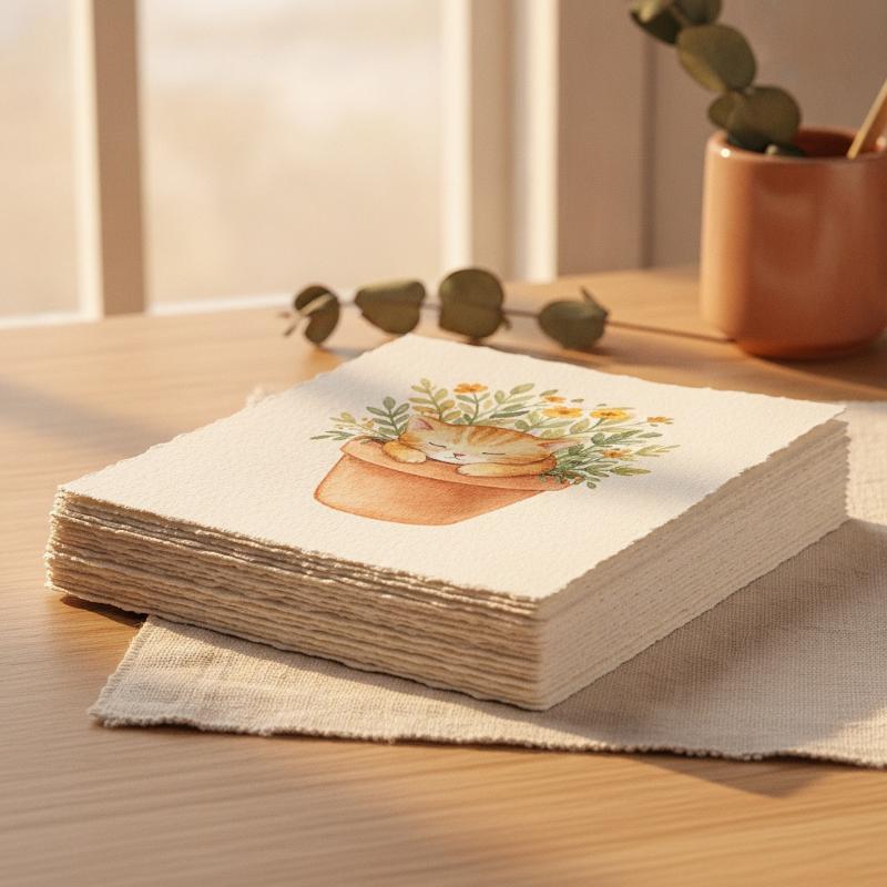 10 Sheets Watercolor Painting Paper A4/A5/A6 Watercolor Paper Sketchbook Rough Edge Water Color Paper Postcard