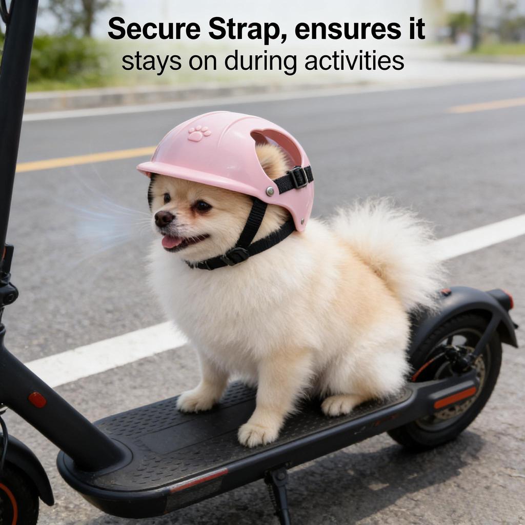 Adorable Helmet for Pets,Designed for Small Dogs/cats,Adjustable And Breathable,Making,Ideal for Outdoor Activities Like Walking