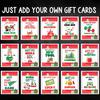 Christmas Gift Card Book Colorful Spiral Bound Merry Christmas Card Book 30 Pages Hardcover Keepsake Gift Card Holder Xmas Gifts