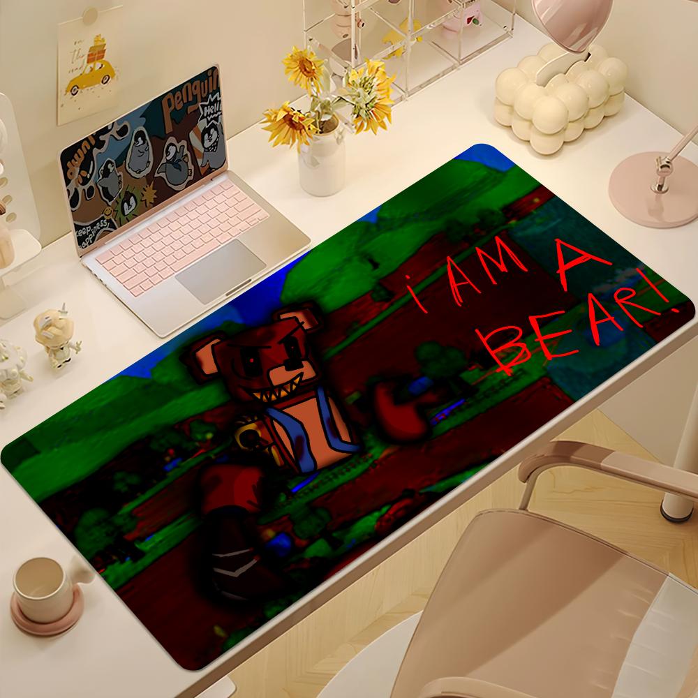 Game Super BBear AAdventure S Mouse Pad Large Desk Mat Keyboard Ergonomic Office Rubber Game PC Nonslip Antifray Home Custom