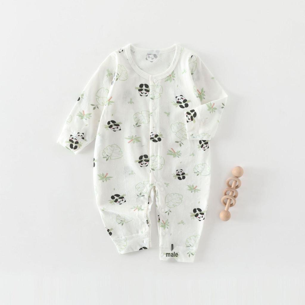 A-Class Cute Summer Baby Romper: Long Sleeve Onesie for Newborns - Air Conditioning-Friendly Clothing
