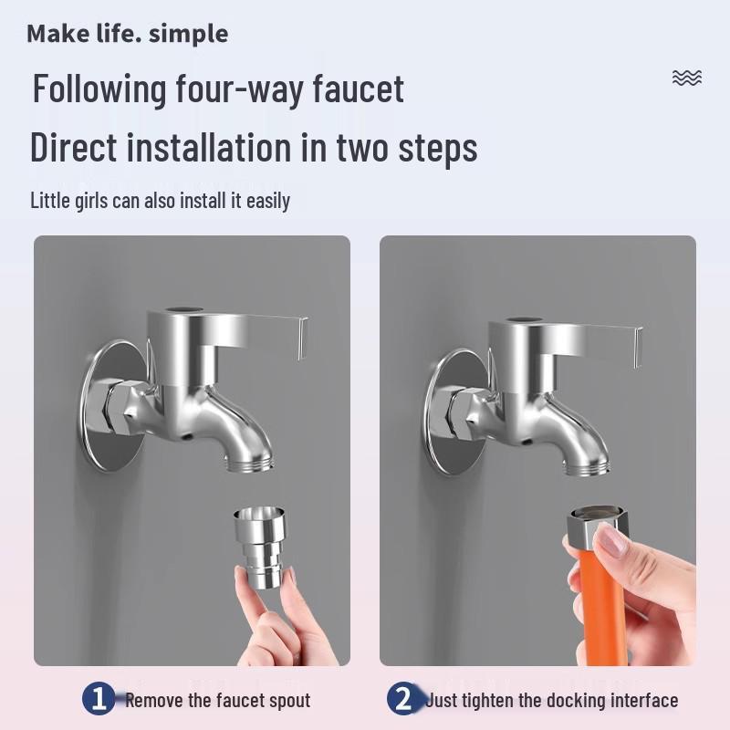 Universal Anti-Splash Faucet Extension Hose for Mop and Pool