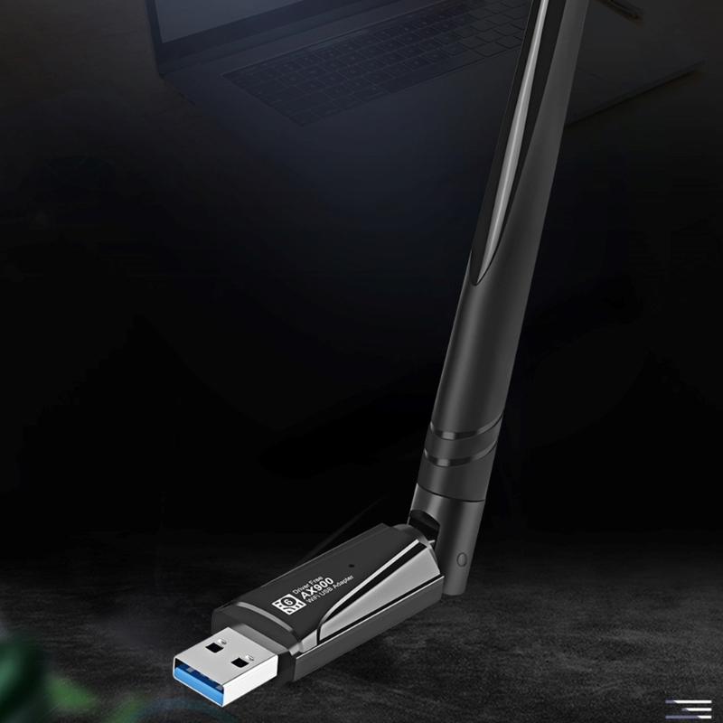 WiFi Dongle 900Mbps WiFi Adapters WIFI6 Transmitters Receiver DualBand 5GHz/2.4GHz Fast USB2.0 900M