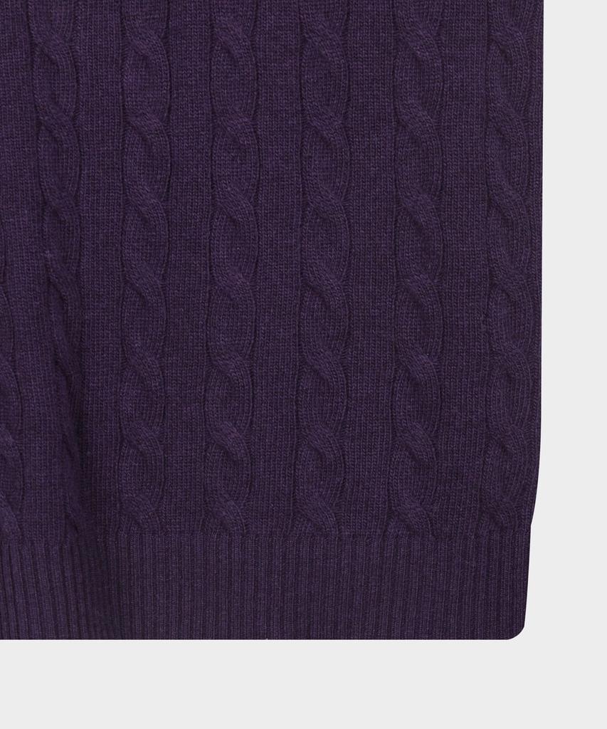 BROOKS BROTHERS Wool Cable Sweater (Violet) (Bbwrmbf401)