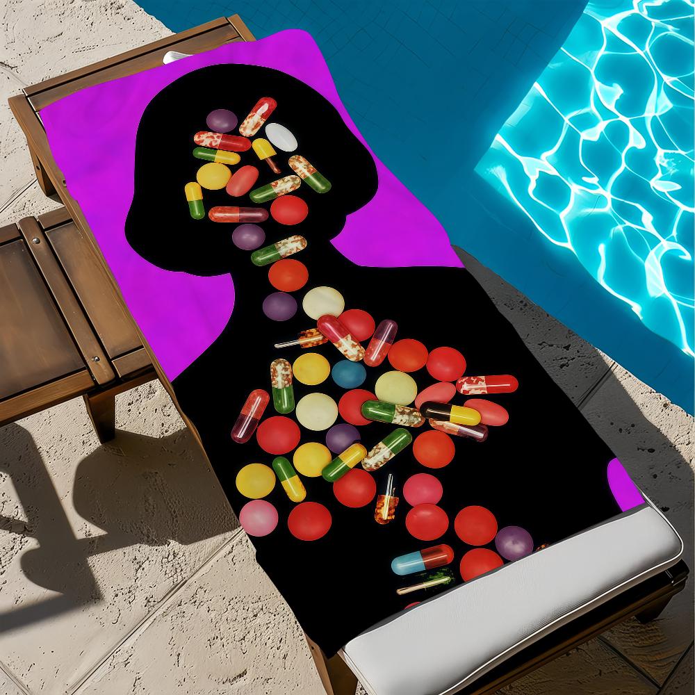 band cool art t-tv girl color Towel soft Beach Towels Trip swim Pool bathing Towel Gym Spa home Decor Gift Holiday