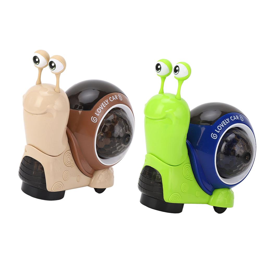 Electric Snail Toy Snail Baby Toy Interactive Crawling Toy with Music and Dazzling Lights for Childr