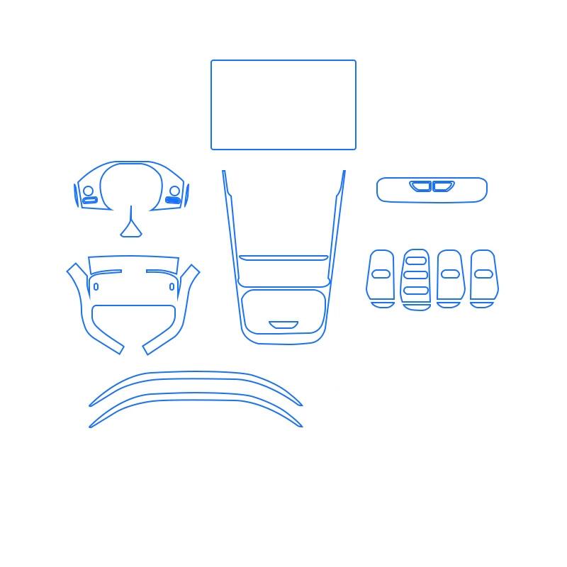 For CHANGAN DEEPAL S07 2026 Panel Dashboard Navigation Automotive Interior Protective Film TPU Anti-Scratch Sticker