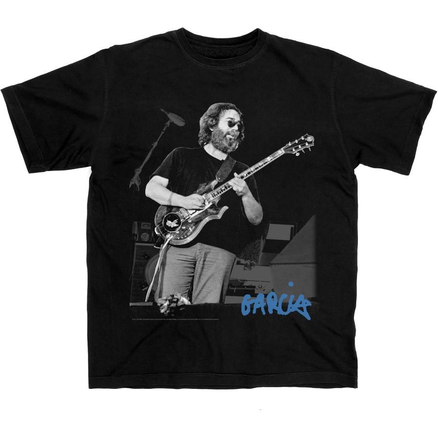 HIFI Jerry Garcia Men s Live Portrait T-Shirt Black S чёрный