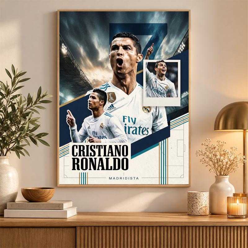 Cristiano Ronaldo Diamond Painting Kit 5D Full Drill DIY Diamond Mosaic Wall Art Home Decor