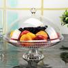 European Style Transparent High-Foot Cake & Fruit Serving Platter with Optional Lid