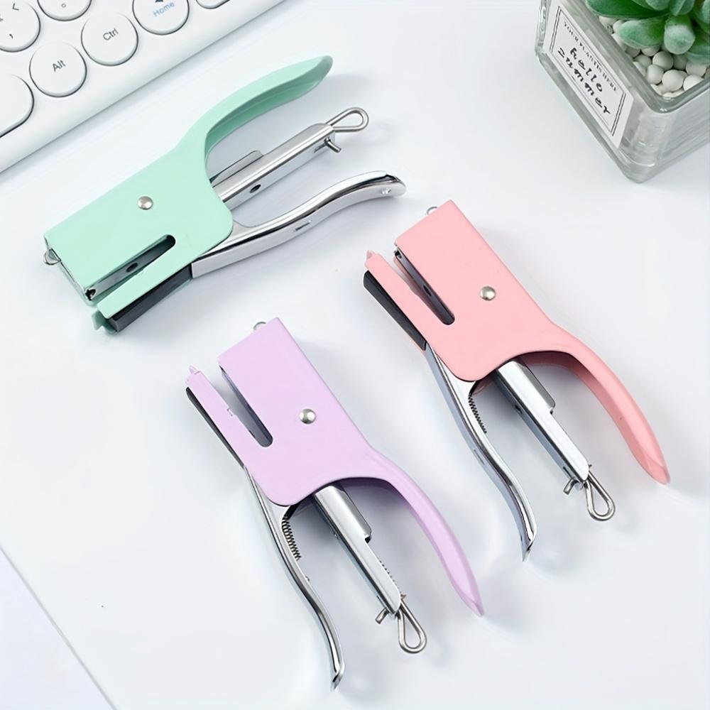 Small And Exquisite Manual Metal Hand-Held Stapler for Macaron