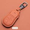 For Xpeng P7 P5 G6 G9 G3i Car Key Case Cover Shell Fob Protector Nappa Leather Protective Keychain Cover Interior Accessories