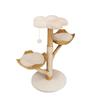 BingoPaw 111 cm Three-Level Cat Activity Tree with Sisal Scratcher and Removable Sleeping Mat