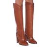 Fashion Style Round Toe High Boots and Knee Boots Ultra High Heel Fashion Large Size Women's Boots Brown Long Boots Shoes for Women