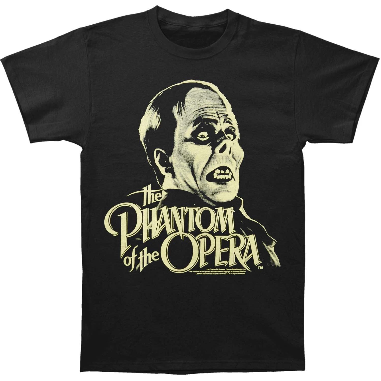 Men s Phantom Of The Opera Phantom Glow T-shirt Small Black S