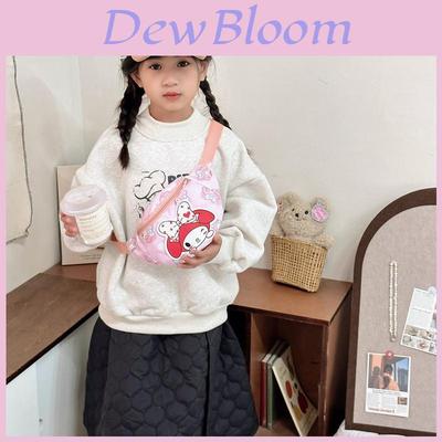 Kuromi Hello Kitty Pochacco Kids Chest Bag With Nylon Material For Preschool Children Travel And Daily Use