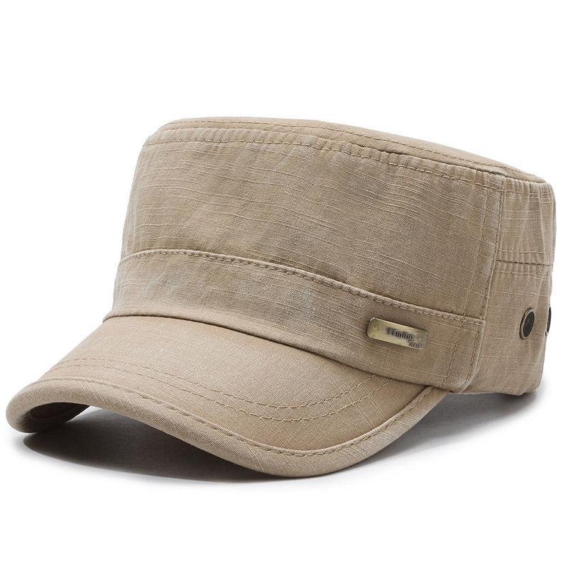 Breathable Adjustable Cotton Flat Top Duckbill Hat