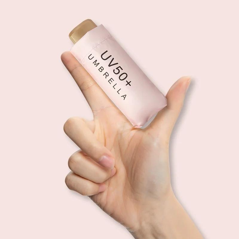 Mini Pocket Women's Umbrella Male Man Ultralight Rain Sun Girls Anti Portable Folding Parasol Beach