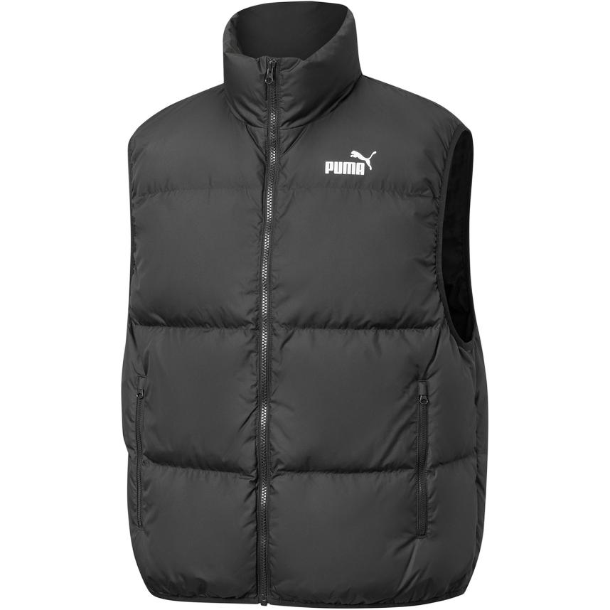 PUMA PUFFER DOWN Vests Men s Black Stand Collar Lightweight Other 693533-01 XL