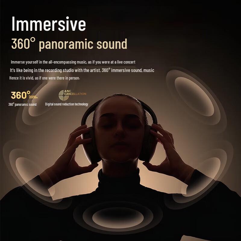 Newmine T10 Active Noise Cancelling Wireless Over-Ear Headphones