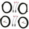 2 Pairs Adapter Board Car Speaker 6.5\" (165mm) Black
