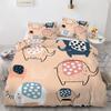 3D Elephant Single Duvet Cover Set 2 Piece,Soft Microfiber Reversible Bedding Set Animal Comforter Cover With Zipper Pillowcases