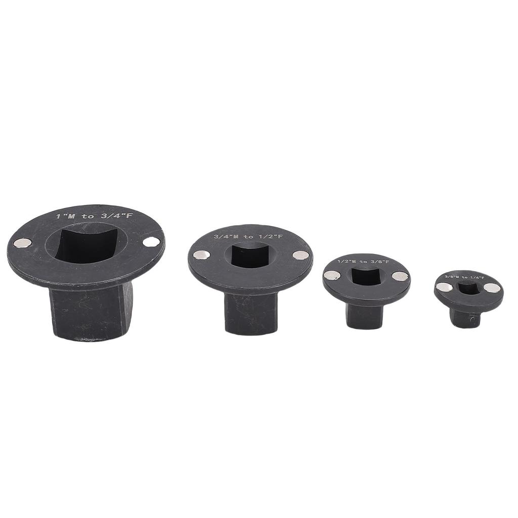 4PCS Insert Low Profile Impact Socket Adapter Set Drive Reducing 1in M 3 4in F 3 4 In M 1 2in F 1 2in M 3 8in F 3 8in M