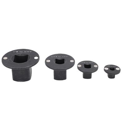 4-teiliges Einsatz-Flachprofil-Schlagschrauber-Adapterset Antriebsreduzierend 1 Zoll M 3/4 Zoll F 3/4 Zoll M 1/2 Zoll F 1/2 Zoll M 3/8 Zoll F 3/8 Zoll M