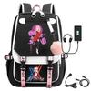 Large Capacity Schoolbag with Shoulder Strap; Student Three-piece Pencil Case Set