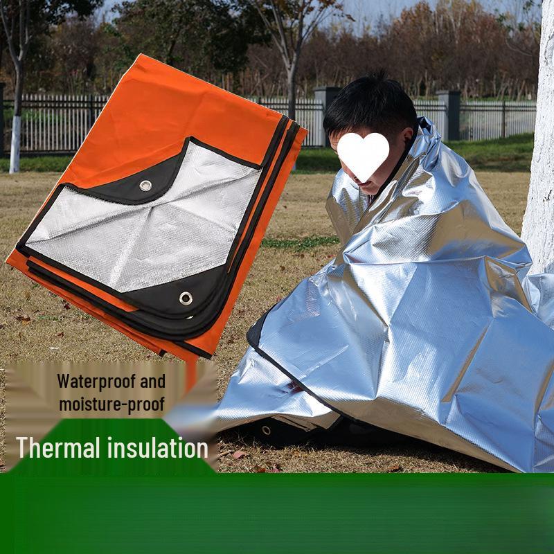 Outdoor-Überlebens-Thermodecke - Lebensrettend, Sonnenschutz, Aluminiumfolien-PE-Decke