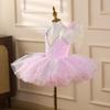 Kinder Ballettkleid Sieben Farben Mädchen Kinder Pailletten Prinzessinnenkleid Ballett Tutu Tanzkleidung Performance Tutu Röcke