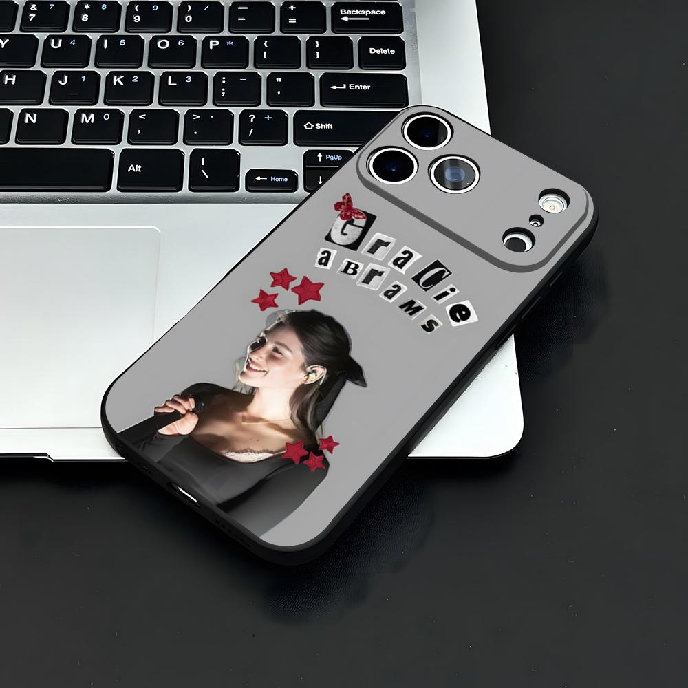 Singer G-Gracie Abrams Phone Case For IPhone 17 Air 16 E Pro Max 15 14 13 Mini 12 Pro 11 Max Plus Black Soft Shell