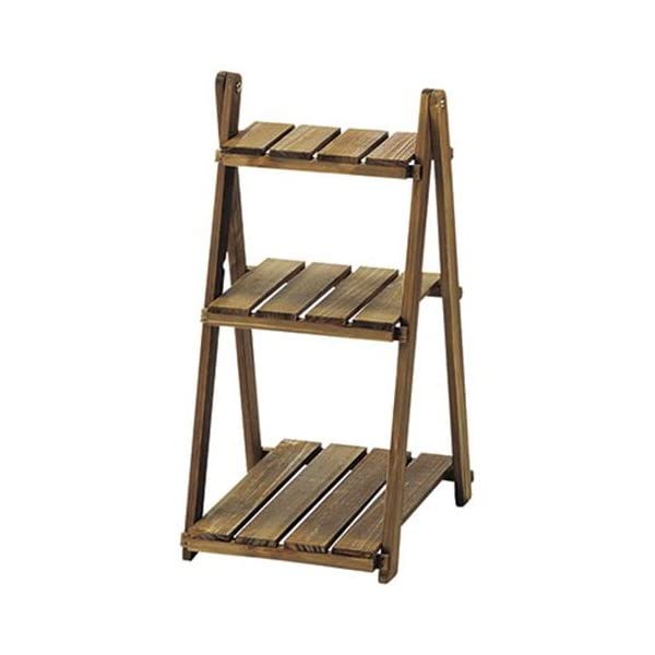 Garden Wood Cedar Flower Stand, 3 Tiers, CW-023BR