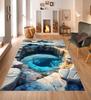 Stereoscopic Illusion Carpet Creative and Quirky Home Decoration Cliff Hole Pattern Rug Living Room Full of Floor Mats