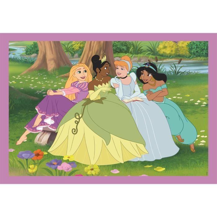 CLEMENTONI - Puzzle 4 en 1 - Disney Princess