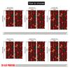 2pcs,2D Plane Printing Creative Curtains Adorable Santa Hat & Scarf Versatile Fabric (without Rod) All Seasons Ldeal for Living