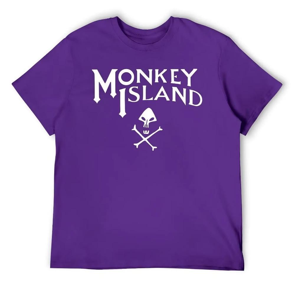 Monkey Island Classic Round Neck T-shirt Motion Tees Unique Funny Joke Fitness USA Size