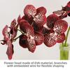 Umělá květní větev Vanda Orchid Flower Butterfly Orchid s efektem skutečného dotyku, falešná květina, svatební party dárky
