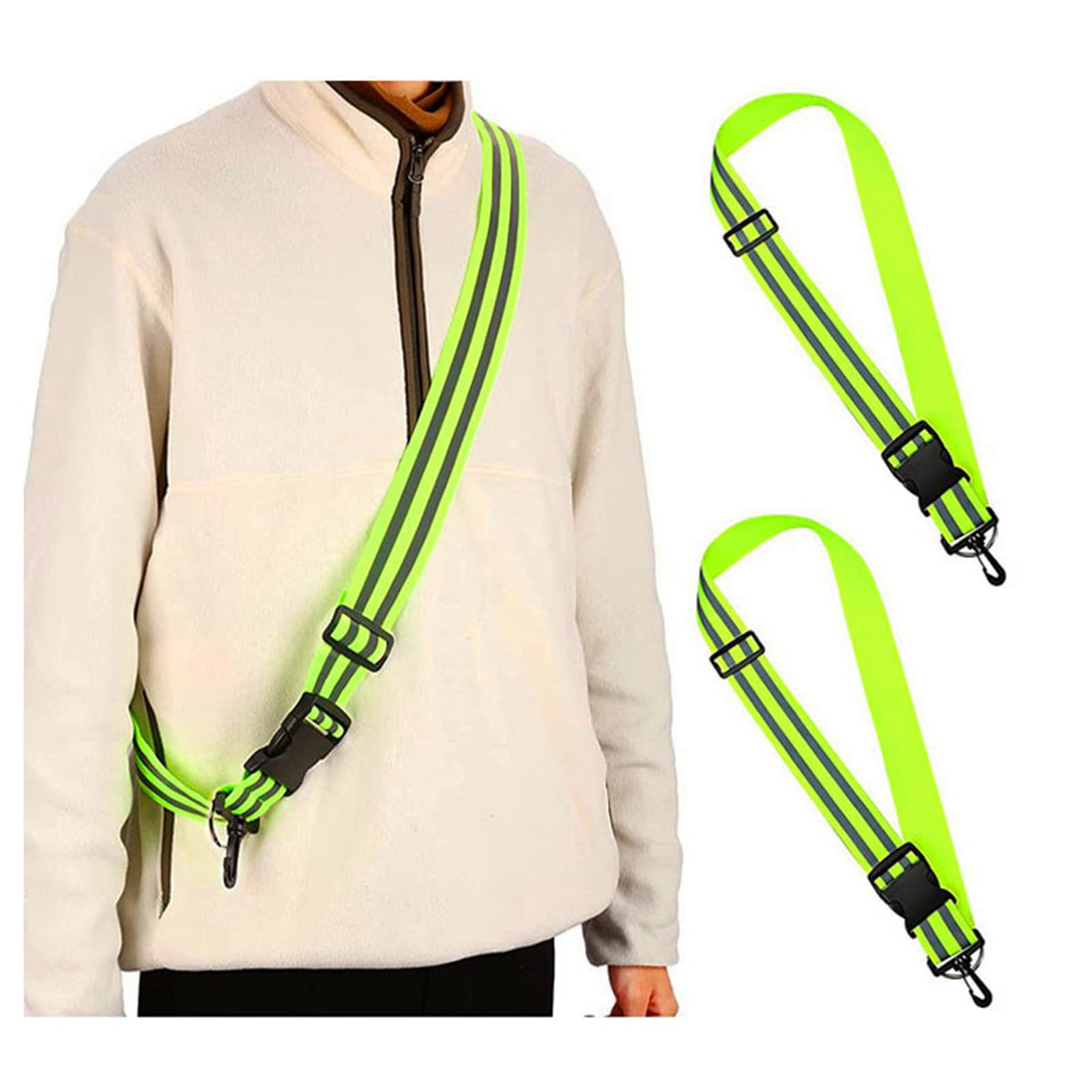 

Светоотражающий комплект Samcos Светоотражающий флуоресцентный Повышенная видимость ночью для ночного собачьего движения Строительство и Высокая регулируемая длина от зелёный