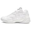 VLTG Mission-V Mid Synthetic Leather Comfortable and Versatile Mid-Top Vintage Basketball Shoes Women's Pure White