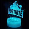 Fortnite Battle Royale Led 3D Night Light For Kids + Remote Control