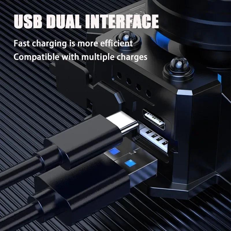 1500mAh LED Sensor Headlamp 5 Modes Camping Search Light T51 Head Flashlight Rechargeable Powerful Head Lamp Front Lanterns Headlights