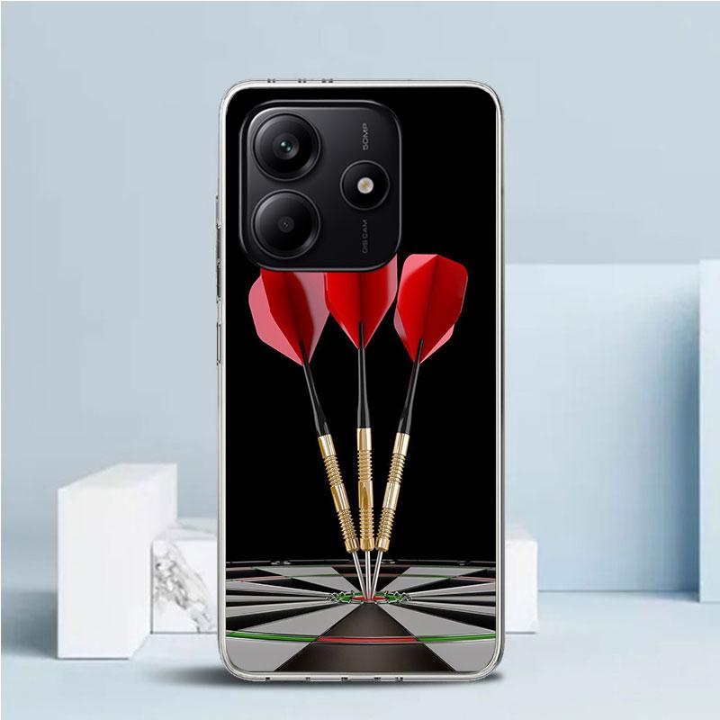 

Darts Aesthetics Wire Target Soft Cover for Xiaomi Redmi Note 15 14 13 12 Pro Plus Phone Case 14S 11S 11T 11E 10S 10 4G Pattern Redmi Note 12 4G