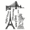 Car Travel Transparent Silicone Clear Stamps for Seal DIY Scrapbooking Album Paper Card Mountain Animal Dog