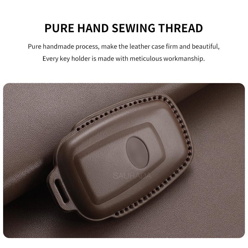 Genuine leather Car Key Case Fob For S5 Prius Camry Corolla C-HR RAV4 Land Cruiser 200 Prado Yaris Protector Accessories JH5