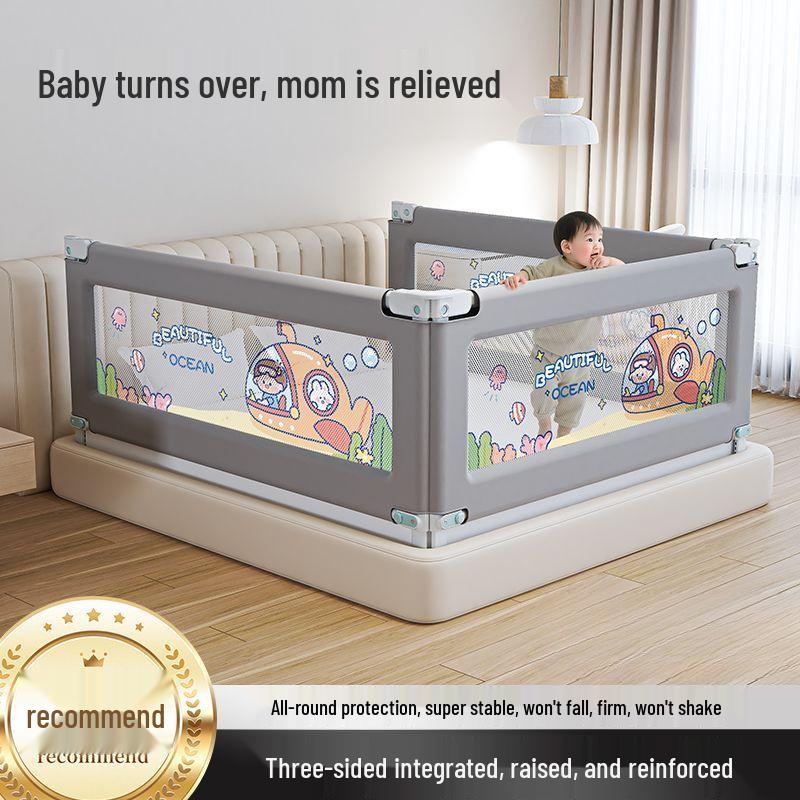 Children's Heightened Bed Rail Guard – Infant Safety Anti-Fall Barrier