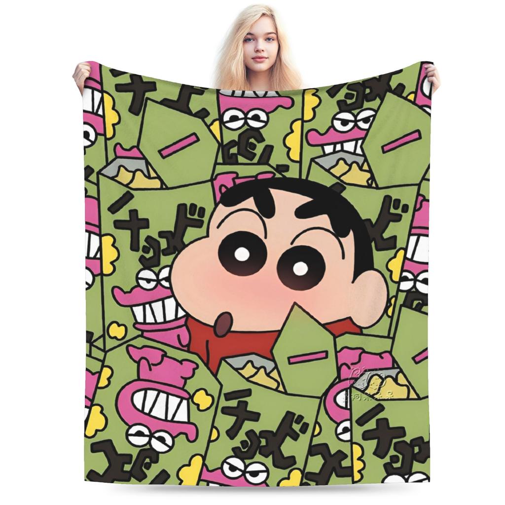Crayon Shin-chans Blankets Quality Super Warm Throw Blanket Winter Children Couch Chair Funny Bedspread