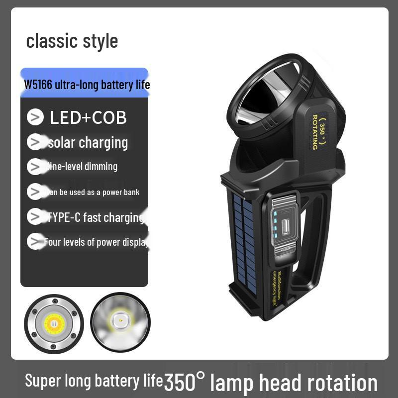 Rechargeable Super Bright 5000 Xenon Handheld Lantern: Multifunctional Outdoor Work and Household Searchlight Flashlight